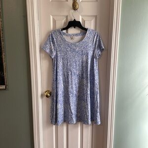 Stretchy cotton mini dress